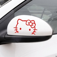 1 Pair Hello Kitty Door Rearview Mirror Reflective Sticker And Decal Car-Styling