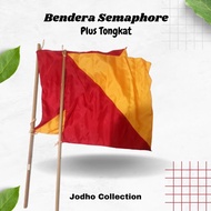 Semaphore Flag + Pair of Sticks
