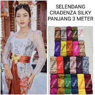 Cradenza Silky 3 Meter/ Shawl Balinese/ Scarf Satin Scarf