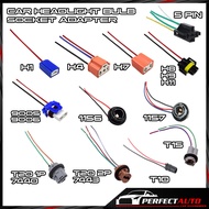 Car Headlight Bulb Socket Adapter Wiring Harness H1 H4 H7 H8 H11 HB3 9005 HB4 9006 T10 T20 1141 1016