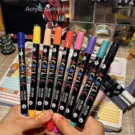 Bộ Bút Đánh Dấu Sơn Acrylic 24 Màu Chuyên Nghiệp Dual-Tip Fine & Brush Pen Dùng Cho Nghệ Thuật Sử Dụ