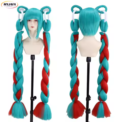 Miku Cosplay Wig MAGICAL MIRAI 2023 Colorful Project Mirai Sekai Stage Magical New Halloween Full Se
