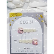 NAIL BOX CEGIN DESIGN CUTE FEET WITH CHARM (C76)