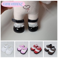 OBEIBIDZ Mini Shoes, Leather Replacement Doll Shoes, Mini 20cm Lace Adhesive Shoes Cotton Doll