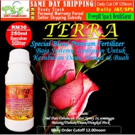 TERRA Baja Premium Paksa Subur Bunga Buah Foliar Fertilizer Rose Keladi Orkid Durian Balcony Kebun B