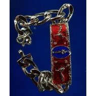 Ai Khai's Wrist Wat Chedi Provincenakhon Si Thammarat You Can Ask For Worship. Silver Plated With Re