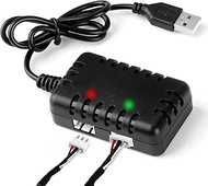 7.4 V 2S Lipo Battery Charger, USB Balance Charger with 2-in-1 XH-3P Connector for Axial SCX24 SCX10
