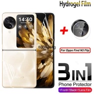 For OPPO Find N3 Flip Screen Protector Soft Film For OPPO Find N2 Flip Hydrogel Film and Camera Lens Protective