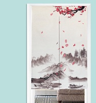 Chinese Style Plum Door Curtain Break Curtain Bedroom Hanging Curtain Kitchen Bathroom Half Curtain Feng Shui Door Curtain