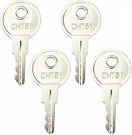 (Pack of 4) CH751 Key Universal Keys Replacement for RV Compartments Campers Storage Cabinets Door L