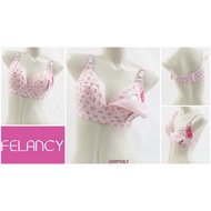 KATUN FELANCY Breastfeeding Bra Size 36B 38B 40B Without Wire Without Foam Cup 3/4 Cotton Material W