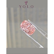 YOLO Lab-grown diamond Cushion 5.12ct Fancy vivid Pink--8732959161854