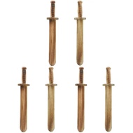 6pcs 6pcs 31X5.5X2CM 8/6/4Pcs Boys Toys Wooden Sword 31X5.5X2CM Plaything Kids Fighting Portable Chi