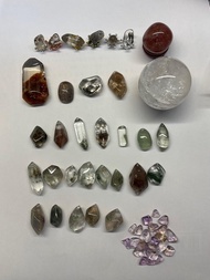 🈹️幽靈吊墜 🈹️ 減價頸鏈 方解石水晶球 草莓晶小球 閃靈碎石