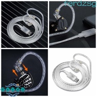 JENNIFERDZSG KZ Headphones Cable, Silver-Plated High-purity KZ Type-C Cord, Consumer Electronics Gol