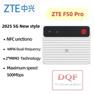 ZTE F50pro 5G Pocket WiFi Support SA+NSA and Sub-6GHz Frequency 2025 style