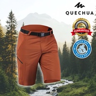 Men's Hiking Shorts Long Style Model MH500 (Brown) QUECHUA