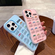 Fashion 26 Year Calendar Jelly 2-in-1 Phone Case For Xiaomi Redmi 9A 9i 9C 10A 13C A1 + A2 + A5 Xiao