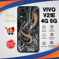 Latest Vivo V21E 4G 5G Case Dragon Hardcase Softcase Glossy Casing Vivo V21E