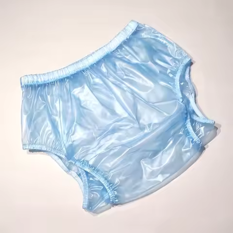Reusable PVC Panties Adult Diapers Coat Leak-proof Plastic Teen Diaper Cover Non-disposable Diapers 