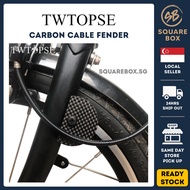 TWTOPSE T800 Carbon Bicycle Brake Shift Cable Fender Plate For Brompton Folding Bike Lightweight Cables Housing 3sixty