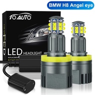MATA 2Pcs LED Angel Eye Headlights H8 Canbus Led Marker Lights for X5 E70 X6 E71 E90 E91 E92 M3 E89 