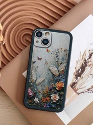 1 Pieza Funda De Teléfono Impresa Con Mariposas Y Agujeros De Precisión Compatible Con El Iphone 12 Pro Max, 12 Pro, 12, 11 Pro Max, 11 Pro, 11, Xs, Xs Max, Xr, X, 7/8, 7/8 Plus; Samsung Galaxy A03s, A03 Core, A04, A12, A13, A14, A21s, A22, A23, A24, A32, A33, A34, A5, A51, A52, A53, A54, A71, A72, A73, S20 Fe, S21, S22; Xiaomi Redmi 9, 9a, 10a, 10c, Note 9, Note 10, Note 11, Note 12, 12, 12c