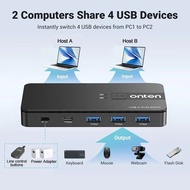 ONTEN USB 3.2 Gen 2 Sharing Switch 2 In 4 Out : Model OTN-KVM200