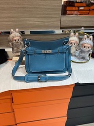 Hermes JYPSIERE 28,牛仔藍銀扣 Stamp 口R,100%Authentic ,96%new ❤️尖沙咀中港城門市❤️