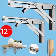 Foldable Scene 1 Pair Of Angle Steel Heavy Weight Wall-Mounted Shelf Space Saving