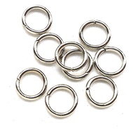 Ready Stock Platinum rhodium plated jump rings split ring 4mm/5mm/6mm/8mm/10mm/12mm