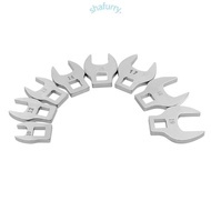 SHFY 8Pcs 3 8Inch Drive Crowfoot Wrench 10 To 19mm Open End Spanner Fasteners