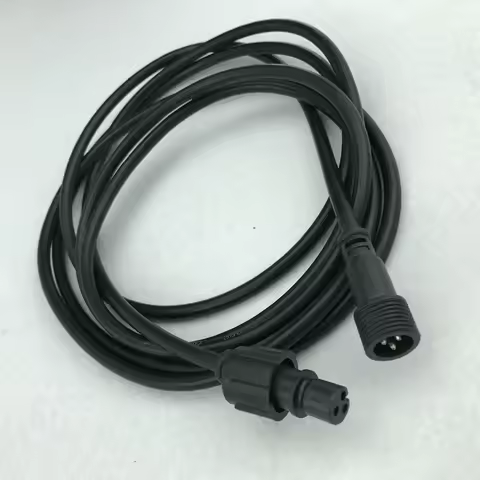 XConnect Type BLACK 7.6m (25feet) 3 Core Waterproof Extension Cable, One End with Male, the Other En