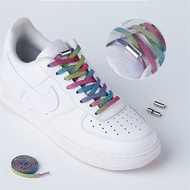 Metal Lazy laces capsule buckle colorful neon adult children versatile elastic elastic elastic laces
