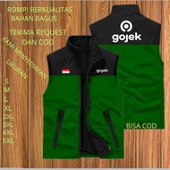 Gojek vest, men's and women's motorcycle vest, ojol vest, ojol driver vest, taslan vest, waterproof 