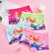 Mermaid Children's Underwear Female Baby Cartoon Female Medium Small Children's Boxer Briefs Childre
