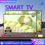 Smart TV 43 inch Android 12.0 TV 4K EXPOSE Android TV LED Television 32 inch Smart TV 3 years warranty