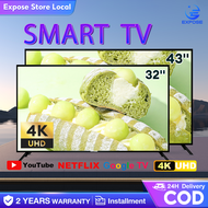 Smart TV 43 inch Android 12.0 TV 4K EXPOSE Android TV LED Television 32 inch Smart TV 3 years warran