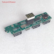 (Takashiflower) 3USB Charger Board 3.7V 5V 2.1A Step Up Boost Module Mobile  18650 Charging Module DIY Parts