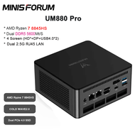 MINISFORUM Gaming Mini PC AMD Ryzen 9 8945HS  Ryzen 7 8845HS Ryzen 7 8745H  Ryzen 5 7640HS DDR5 PCIE