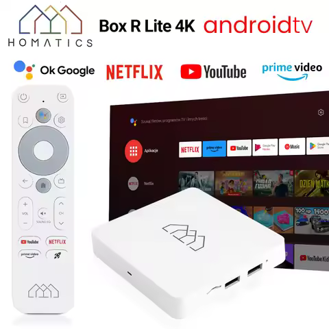 HOMATICS Box R Lite 4K TV Box Androidtv 12 Google & Netflix Certified Amlogic S905Y4 Wifi BT5.0 2GB