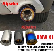 Stainless Steel Exhaust Tips Mufller Tail End Pipes for BMW X1 F48 2016-2021