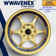 **1pc**Sport rim kereta 14" type-c ze40 Advan RG 4H110 8H100-110 kancil