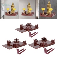 [szlztmy1] Buddha Statue Stand Holder Tabletop Shrine Hidden Pull Board Buddha Shelf