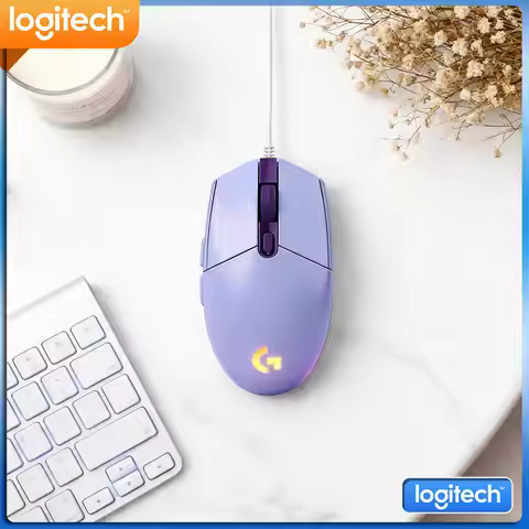 Logitech G203 Prodigy RGB Gaming Mouse Wired 200-8000 DPI 6 Buttons 1ms Response 1000Hz Polling Game