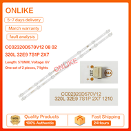 Applicable for AOC T3211M light bar 320L 32E9 7S1P 2X7 backlight CC02320D570V12 08 02