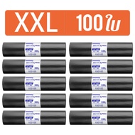 สุดคุ้ม 100 ใบ ถุงขยะ 18×20 30×40 24×28 36×45 ถุงขยะแบบม้วน หนา เหนียว กันน้ำ สำหรับถังขยะ ถุงขยะดำ 