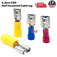 FDD 6.3mm Half Insulated Cable lug Terminal Cable Connector