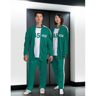 HIJAU COSTUME CLOTHES GREEN GAMESQUID 456 FOR KIDS AND ADULTS