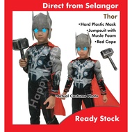 💥Ready Stock New! Thor Costume Kids Marvel Thor Kostum Budak Malaysia Budak Superhero Kostum Jumpsui